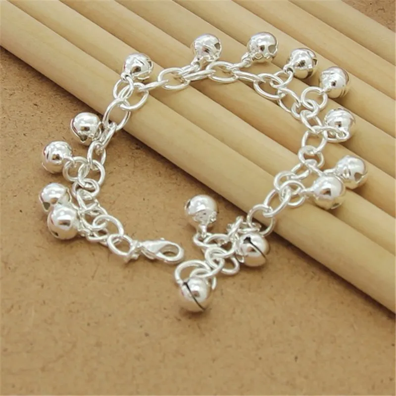 

Fashion 925 Sterling Silver Bracelet Bell Bracelet for Woman Party Jewelry Gift