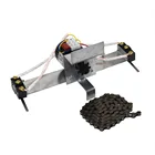 Система автоматического поворота яиц 1 комплект, серебристая цепь с шестеренками, длина 100 см, принадлежности для инкубаторов для цыплят, птиц