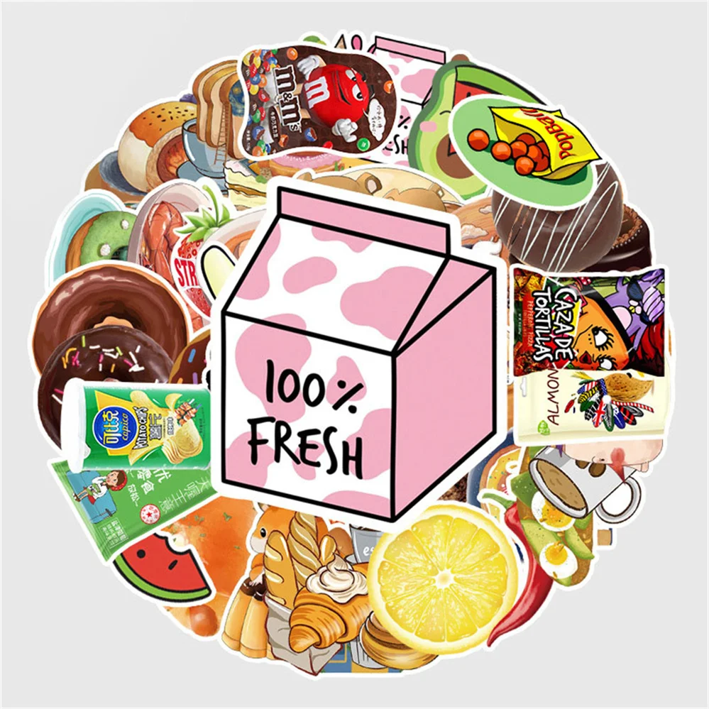 

10/30/50 Creative Cartoon Catering Mobile Phone Case Graffiti Diary Skateboard Decoration Waterproof Sticker Toy Wholesale