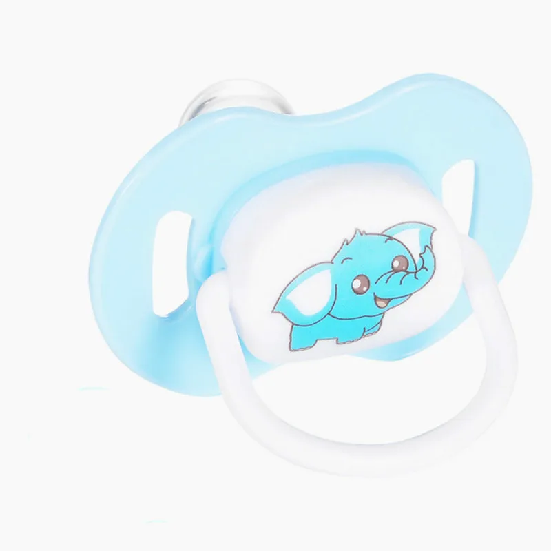 1@#1Pcs Nipples Cartoon Sleeping Soft Silicone Pacifiers Pattern Random Blue Nipple Newborn Babys Baby | Мать и ребенок