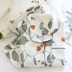 Новинка 2022, Весенняя Хлопковая пижама с длинным рукавом для женщин, домашняя одежда, одежда для сна с принтом, комплект домашней одежды, Женский Осенний домашний костюм для отдыха