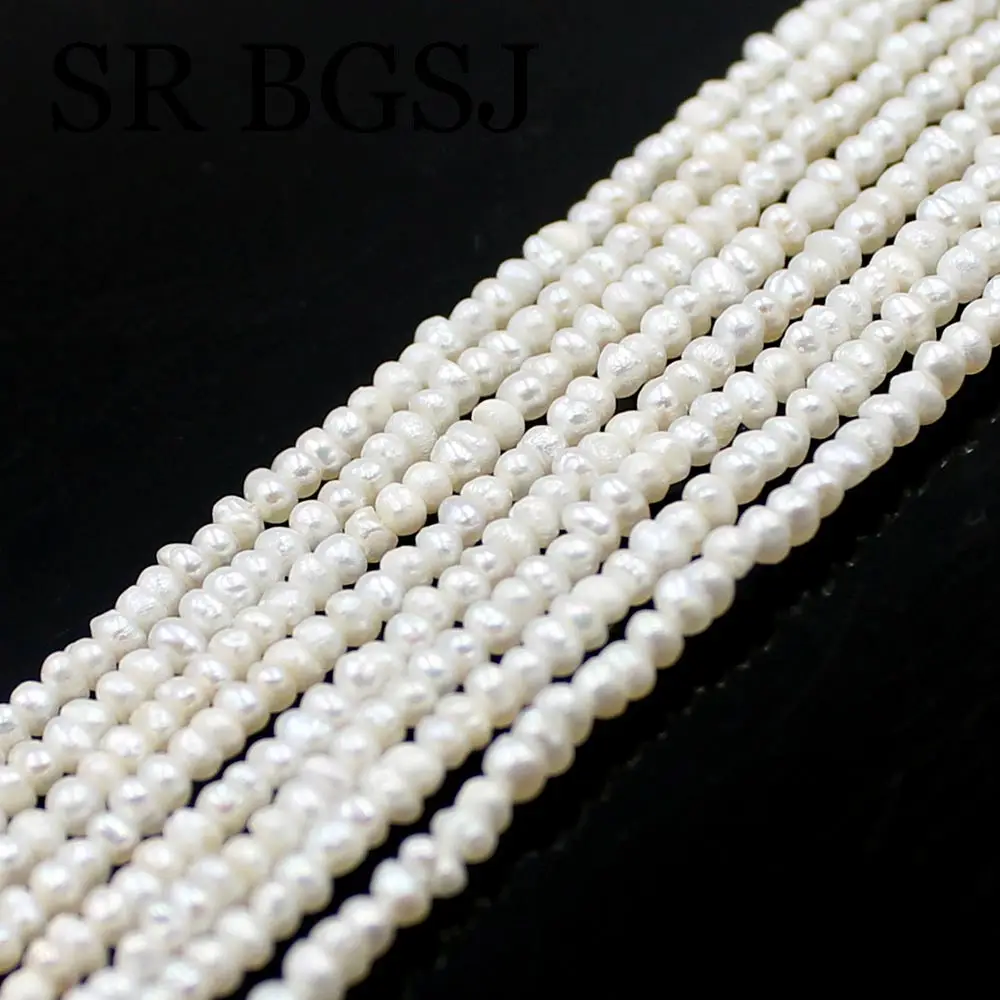 Бесплатная доставка 2 3 мм белый натуральный пресноводный жемчуг ювелирные