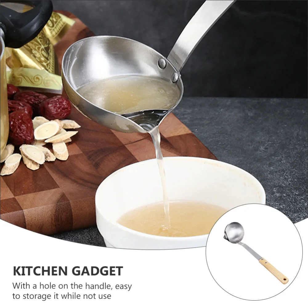 

1pc Cooking Skimmer Spoon Practical Oil Filter Stainless Steel Long Handle Scoop