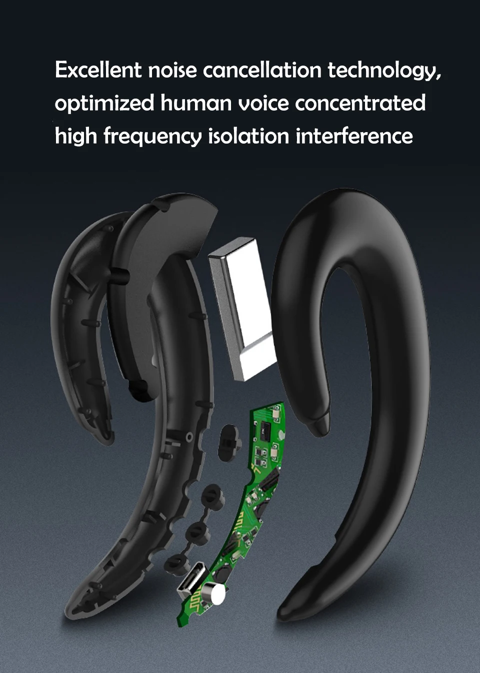 Наушники с костной проводимостью Bluetooth Беспроводные водонепроницаемые наушники
