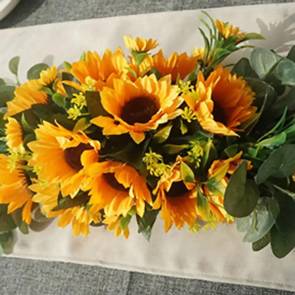 

Artificial Wreath Door Threshold Flower DIY Wedding Home Living Room Party Pendant Wall Decor Christmas Garland Gift Rose Peony