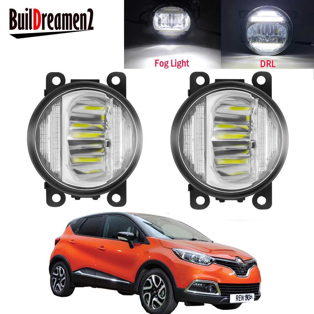 

Автомобильные светодиодные противотуманные светильник ры в сборе, ДХО, дневные ходовые огни, 30 Вт, 8000 лм, 12 В, высокая яркость, для Renault Captur ...