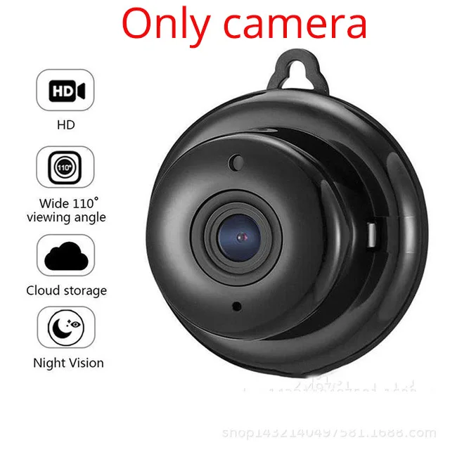 only camera Wi-Fi мини-камера 1080P 960P P2P Видеокамера Беспроводной Детский Монитор мини-камера инфракрасного ночного видения Домашняя безопасность Обнаружение движения - Цвет: only camera