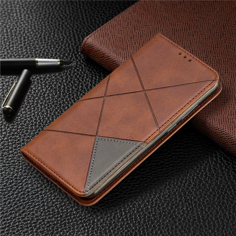 Huawei Y6 Case Magnetic Leather Slim Case na for Huawei Y6 Y 6 Pro Prime Y6Prime Flip Stand Business Phone Cover
