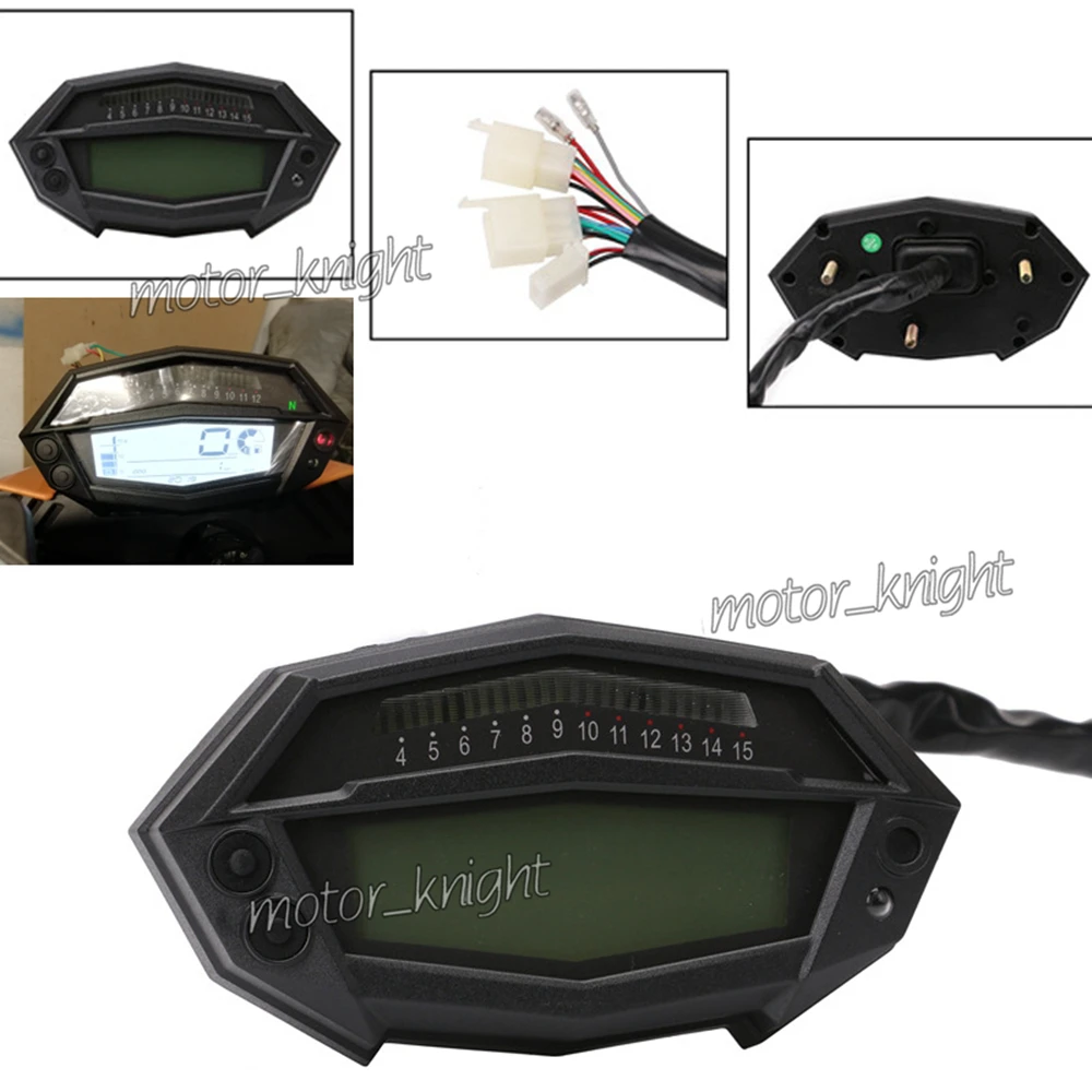 

Motorcycle Tachometer Hour Meter Digital Speedometer Odometer Techometer Gear Indicator For Kawasaki ninja Z1000 2014 2015 2016