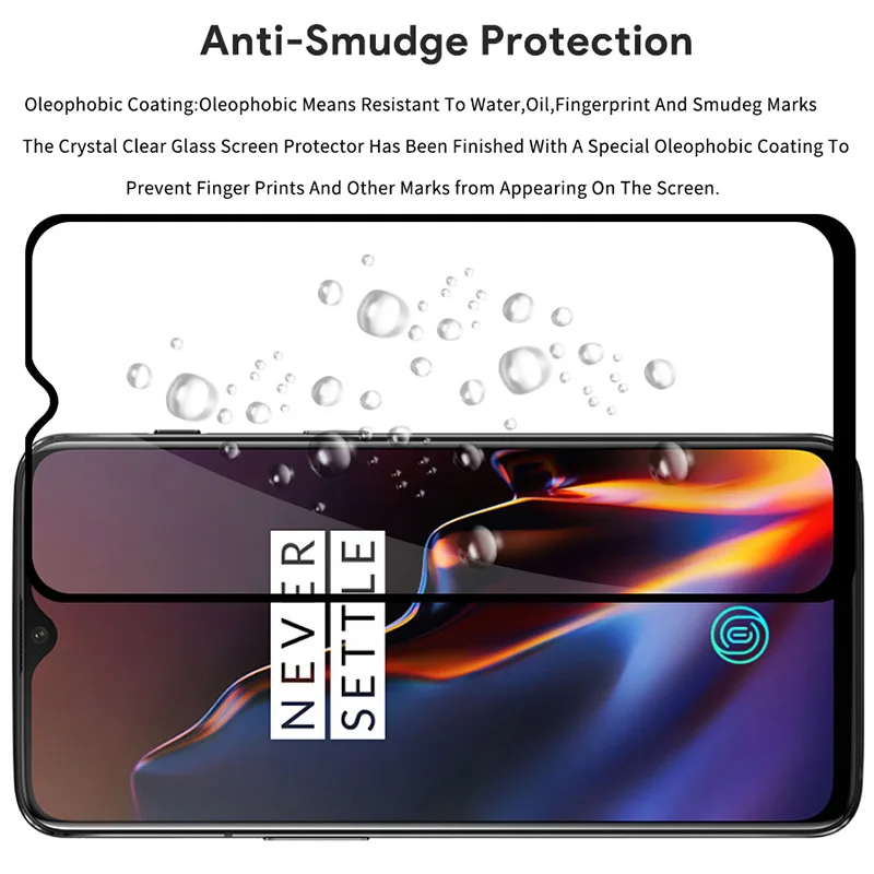 Для Oneplus 6T Защитное стекло для 6 9D закаленное защитное экрана 5T покрытие 5 передних