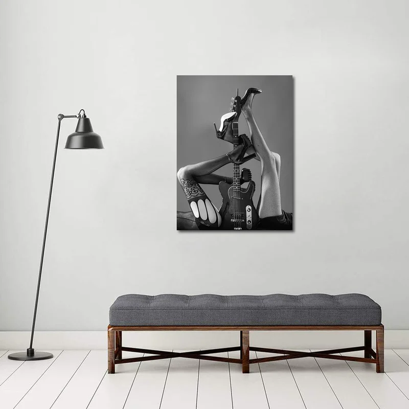 Визуальный художественный Декор черно белый сексуальный настенный декор