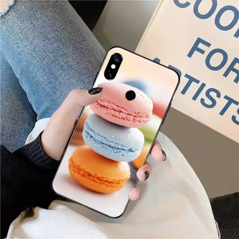 

Dessert ice cream Macaron Food Phone Case For Xiaomi Redmi note 7 8 9 t max3 s 10 pro lite luxury design cover coque