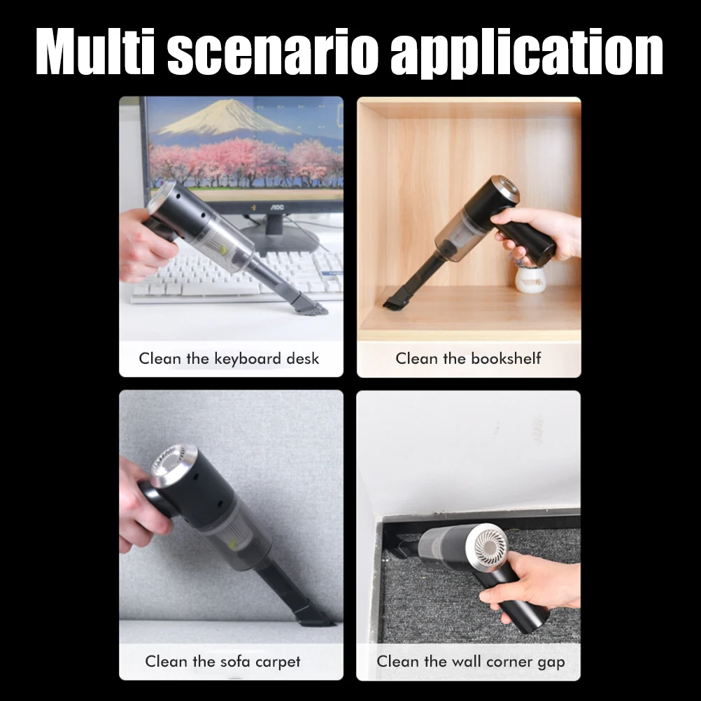 

120W Handheld Mini Vacuum Cleaner For Car Wireless Wet And Dry Super Suction Car Mini Vacuum Cleaner For Car Home Interior Dust