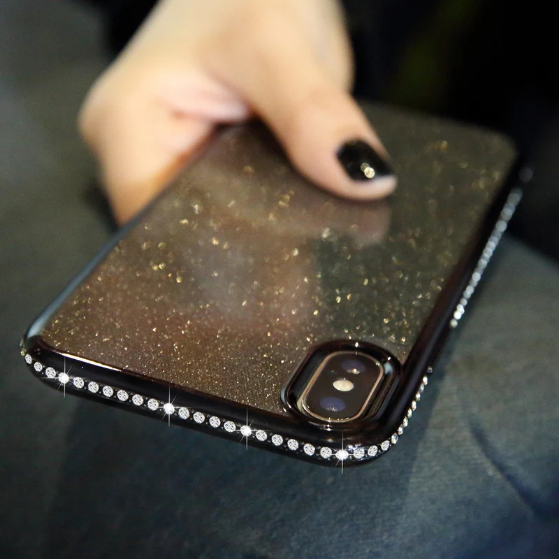 

Jewelled Glitter Phone Case For Huawei Nova 2s Nova 3i 3E Nova 4E Nova 5i Nova 6 Nova 7i Pro SE Luxury Diamond Soft TPU Cases