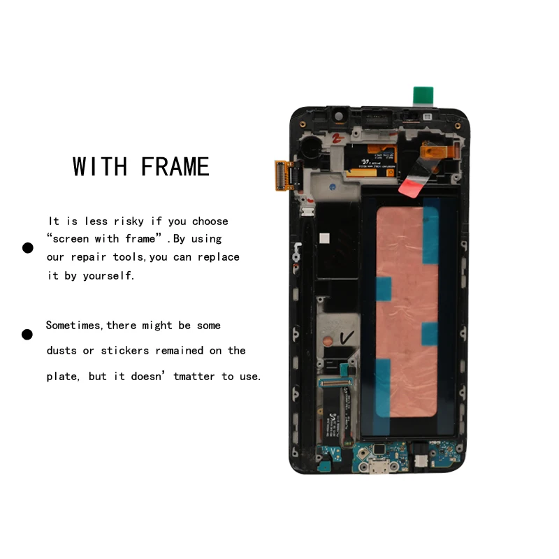 Сменный экран с рамкой 100% супер AMOLED для Samsung Note 5 LCD N920 N920F N920A N920T N920C N920V сенсорная
