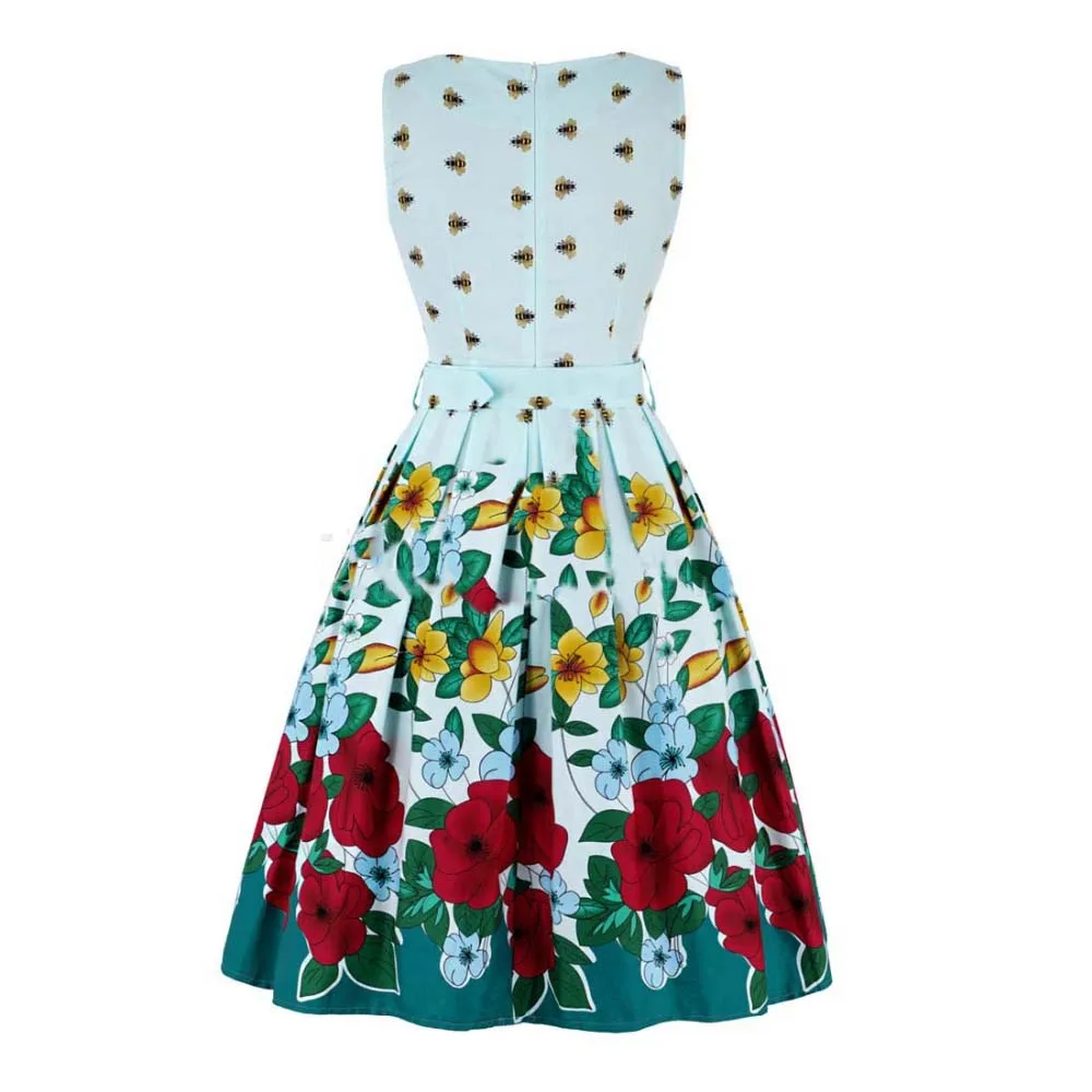 Женское винтажное платье в стиле рокабилли 50 х годов вечерние V образным вырезом