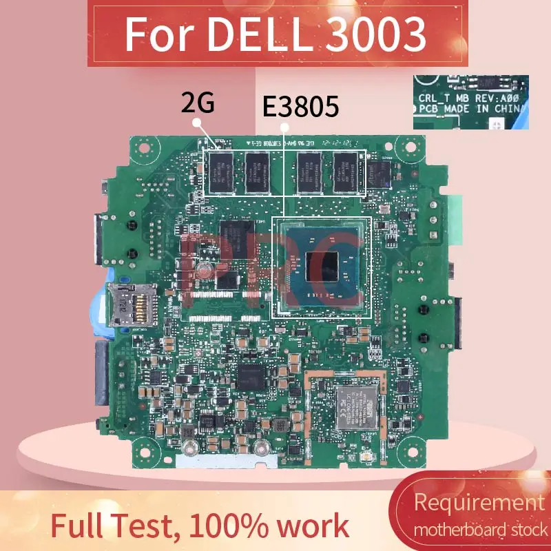 para Dell 3003 E3805 Computador Portátil Placa-mãe 0g1pph Sr20y 2gb Notebook Mainboard Placa-mãe para notebook