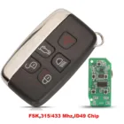 Автомобильный Дистанционный ключ jingyuqin FSK 315433 МГц для Land Rover Discovery 4 Freelander для Range Rover Sport Evoque 5 кнопок с логотипом