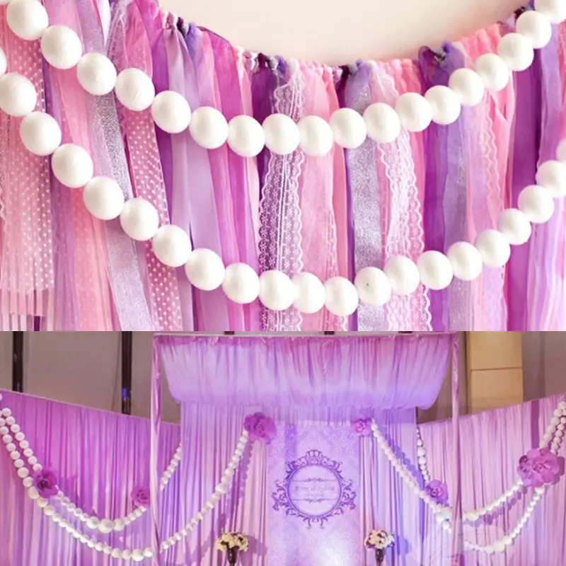 100 шт DIY моделирование пенополистирола пенопластовый шар Рождественские Свадебные украшения