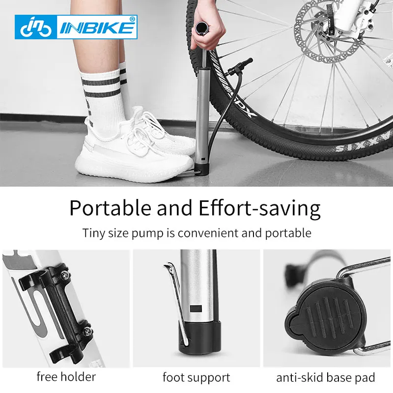 INBIKE, портативный велосипедный насос Presta Schrader, велосипедный дорожный горный велосипед, насос для горного велосипеда, игрушечный насос для шин, ручной насос для велосипеда