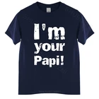 Мужские летняя хлопчатобумажная футболка Свободные топы Eddi Guerrero - I'm your papi 2 новая футболка Мужская хлопковая футболка большого размера