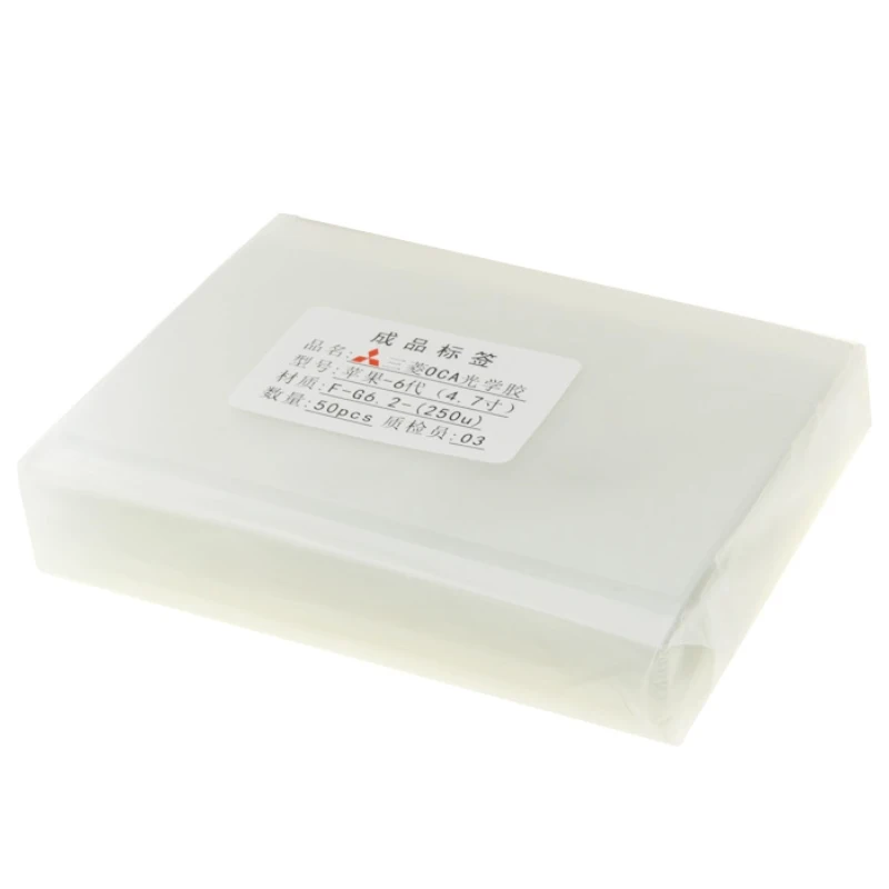 50pcs 250um OCA Clear Optical Adhesive for Samsung galaxy A70 A80 A90 A10s A20s A30s A40s LCD Touch Glass Lens Film OCA Glue