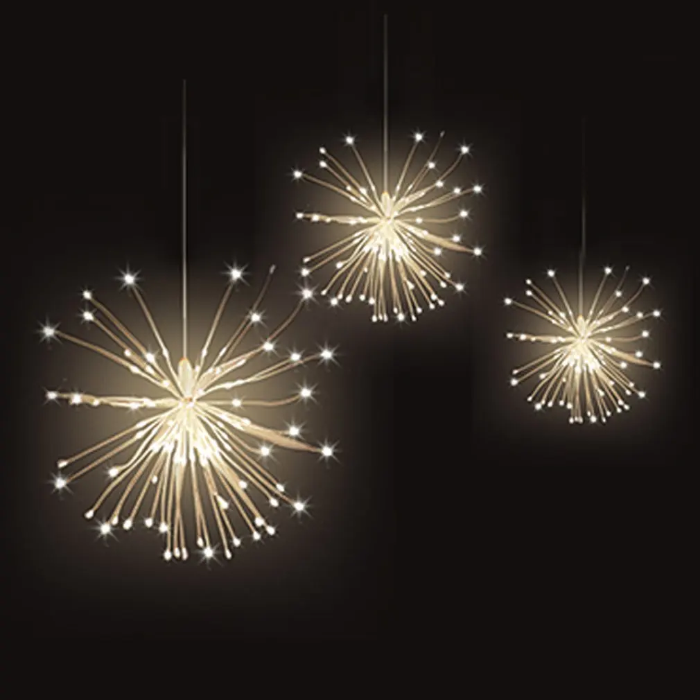 

Firework Lights Led Copper Wire Starburst String Lights 8 Modes Fairy Lights With Remote Christmas Decorative Lights For Party