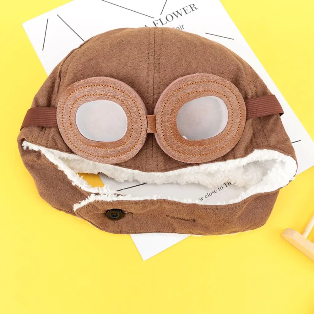 Зимний детский ушной шлем летчика для маленьких девочек вязанная шапка мальчика