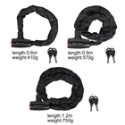 Сверхмощный велосипедный цепной замок, Противоугонный кабель для мотоцикла, скутера, надежный замок, велосипедный замок