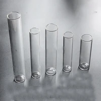 glass test tube flat mouth flat bottom test tube diameter 12131518202530mm