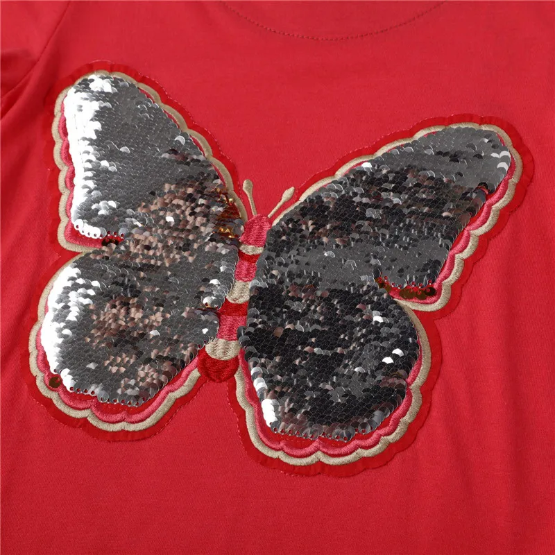 Jumping Meters/Новое Брендовое платье принцессы с бусинами и бабочками для девочек