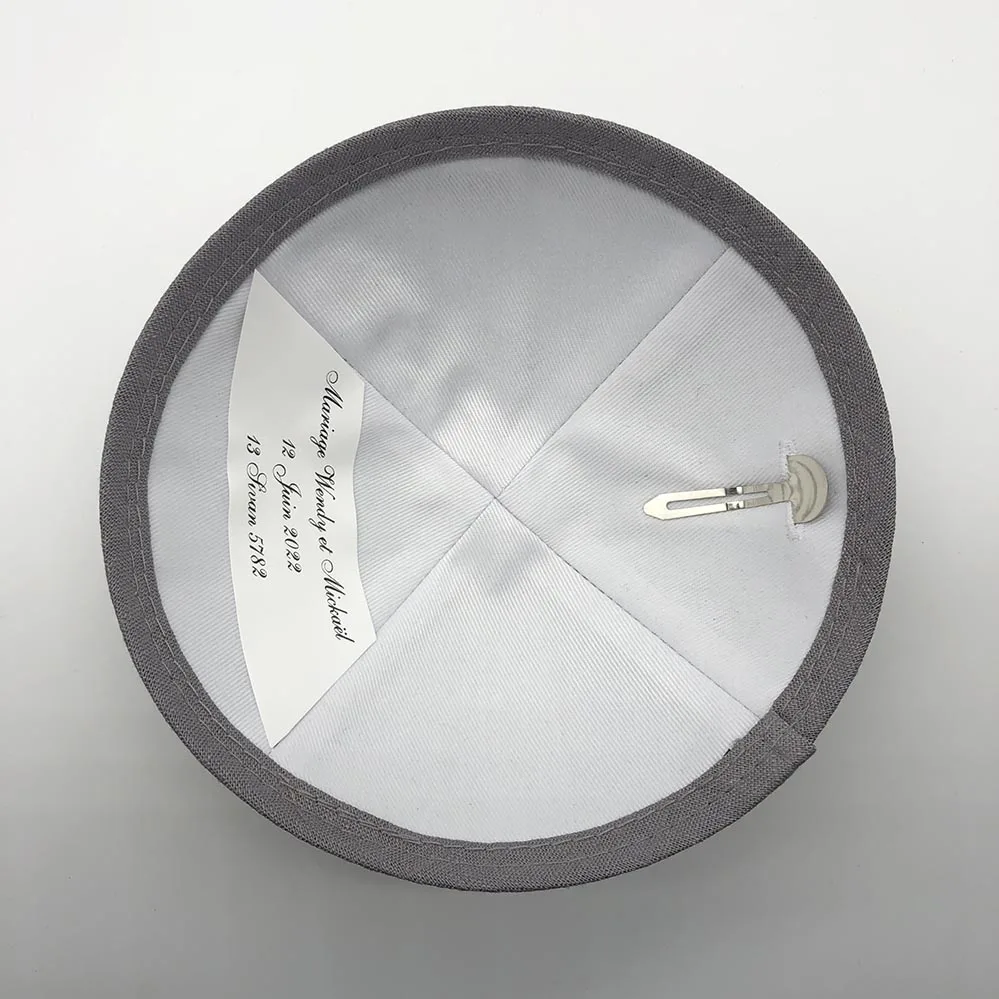 Темно-серый льняной KIPPOT KIPOT KIPPA Свадебный KIPPAH KIPA | Тематическая одежда и униформа
