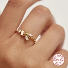 Роскошные золотые кольца Romad из стерлингового серебра 925 пробы для женщин, очаровательные кольца с Пчелкой, Свадебные обручальные ювелирные изделия, кольцо W5