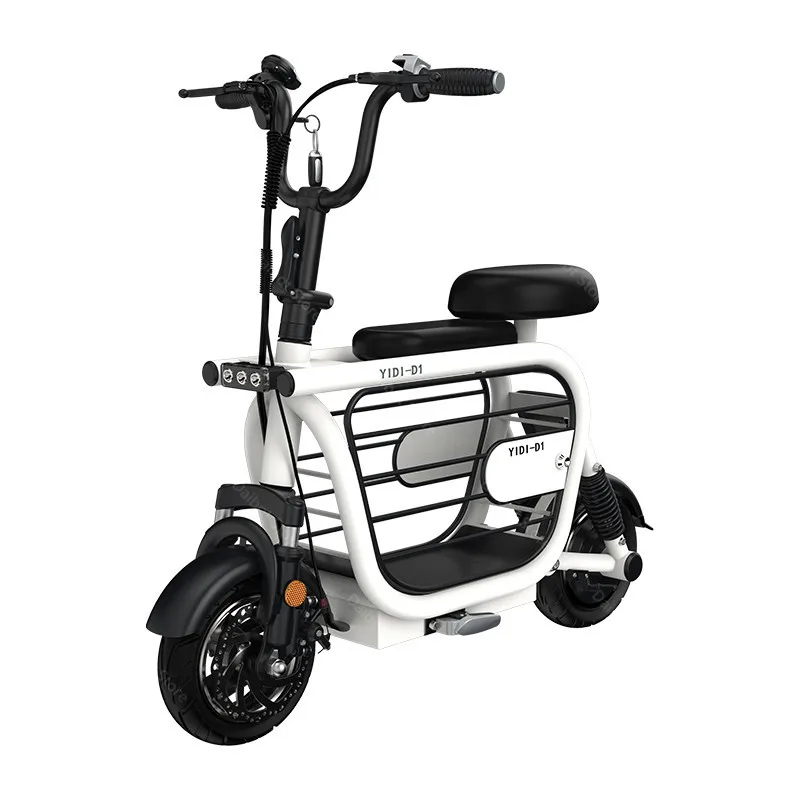 Фото Новый электрический скутер 2-х колесный велосипед 11 дюймов 400 Вт 48 В портативный