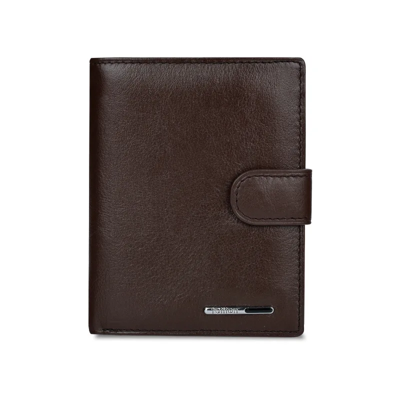 

Luxury Men's Wallet Leather Solid Slim Wallets Men Pu Leather Bifold Short Credit Card Holders Coin Purses Business Purse Male