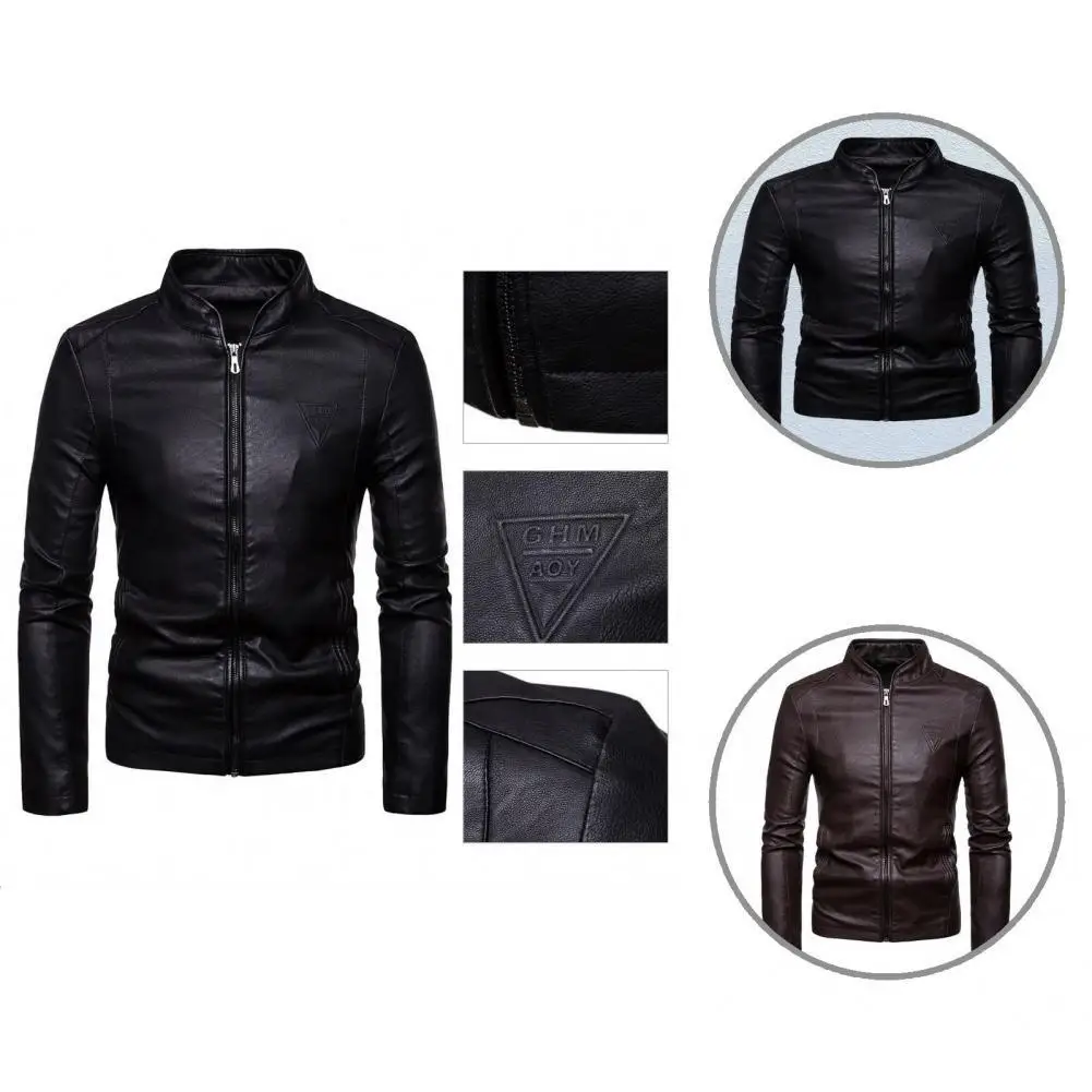 

Terrific Fall Coat Solid Color Great Stitching Cardigan Men Coat Jacket Men Coat