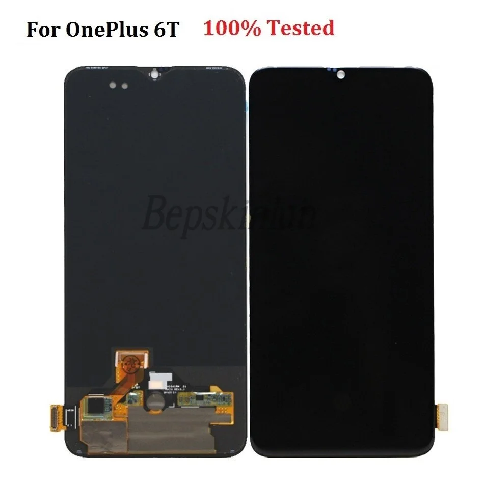 Pantalla OLED para OnePlus 6T Oneplus 7T, repuesto de pantalla t&aacute;ctil LCD, digitalizador, piezas negras-1