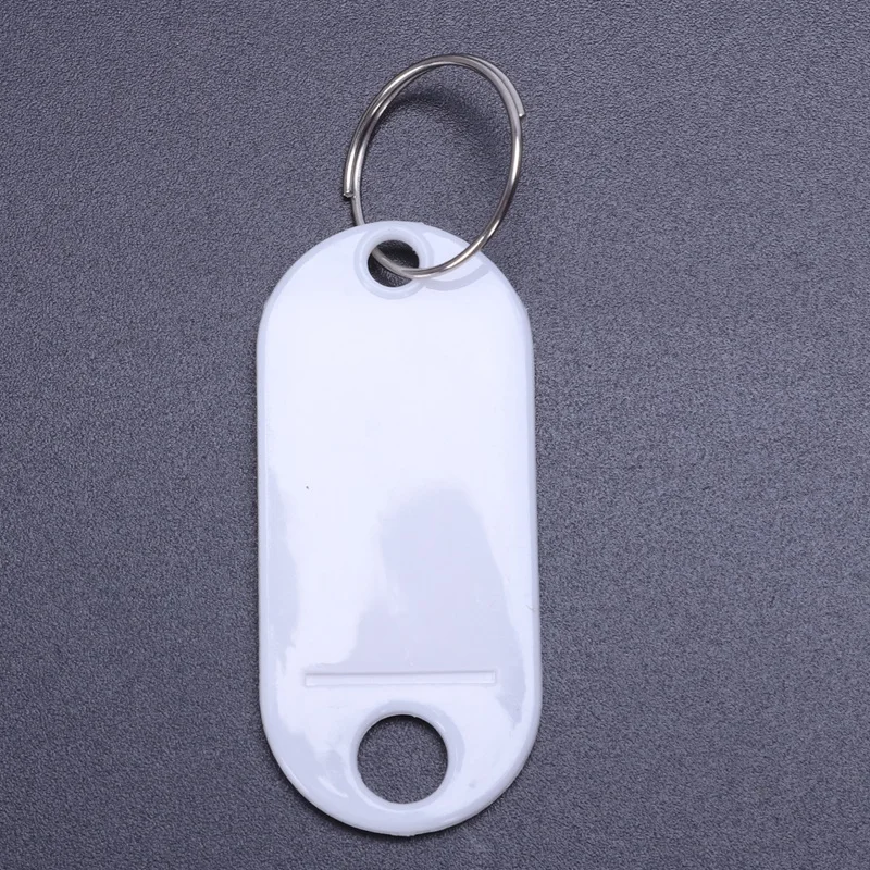 

white portable plastic key fob key tag ID labels 20 pieces