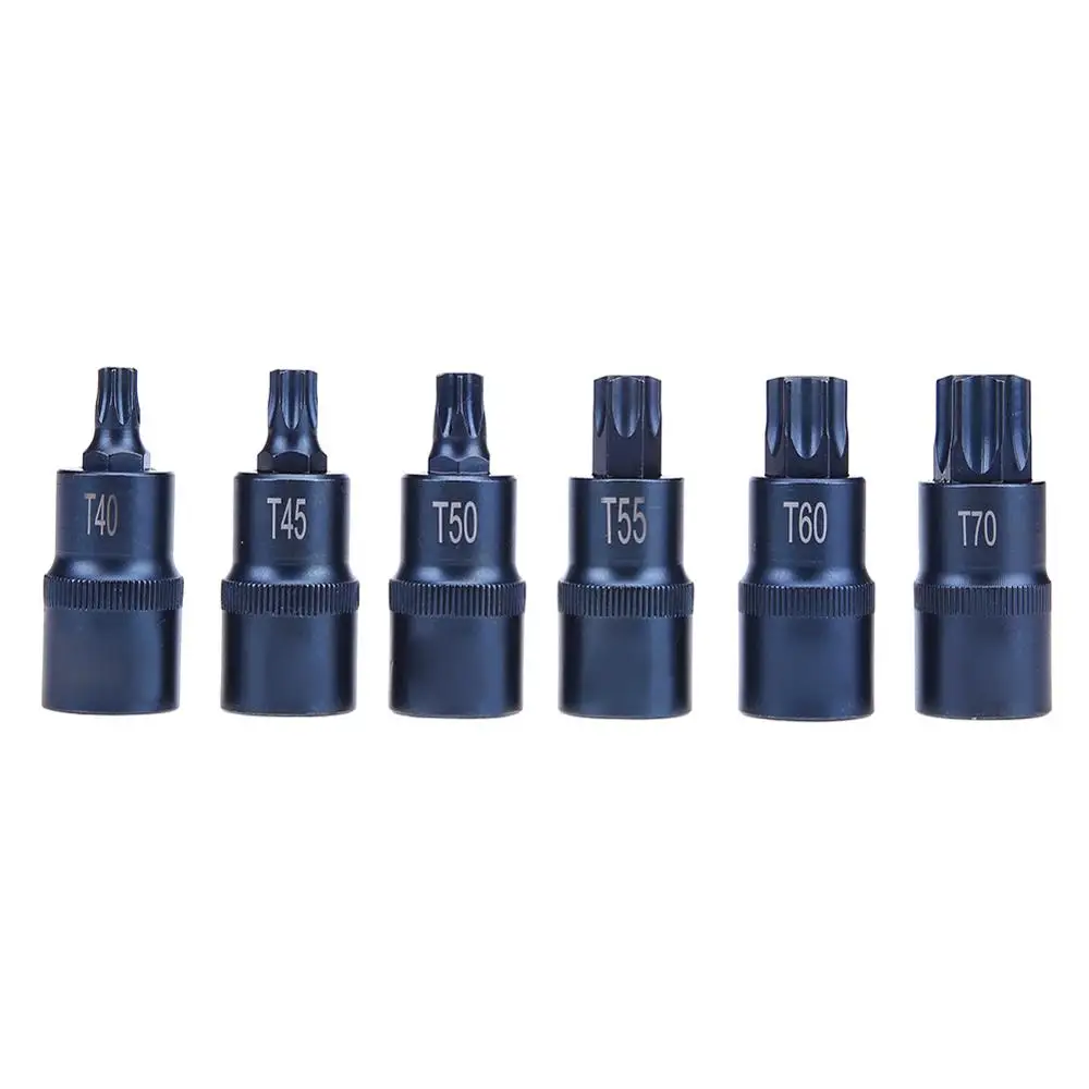 Инструмент для отвертки Torx 1/2 гнезда адаптер T20/T25/T27/T30/T35/T40/T45/T50/T55/T60/T70/1/2