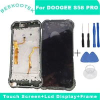 Original DOOGEE S58 Pro LCD Display Touch Screen Digitizer with Frame Assembly Replacement Parts For DOOGEE S58 Pro Phone