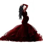 Платье для беременных Кружевное платье макси Одежда для беременных платье для беременных Платья для беременных с длинным рукавом для фотосъемки