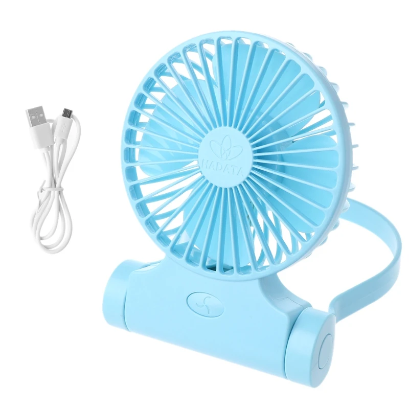 

Hands-Free Neck Hanging Fan Powered by Rechargeable Battery with 3-Level Speed USB Desk Fan for Outdoor Camping Hiking Home