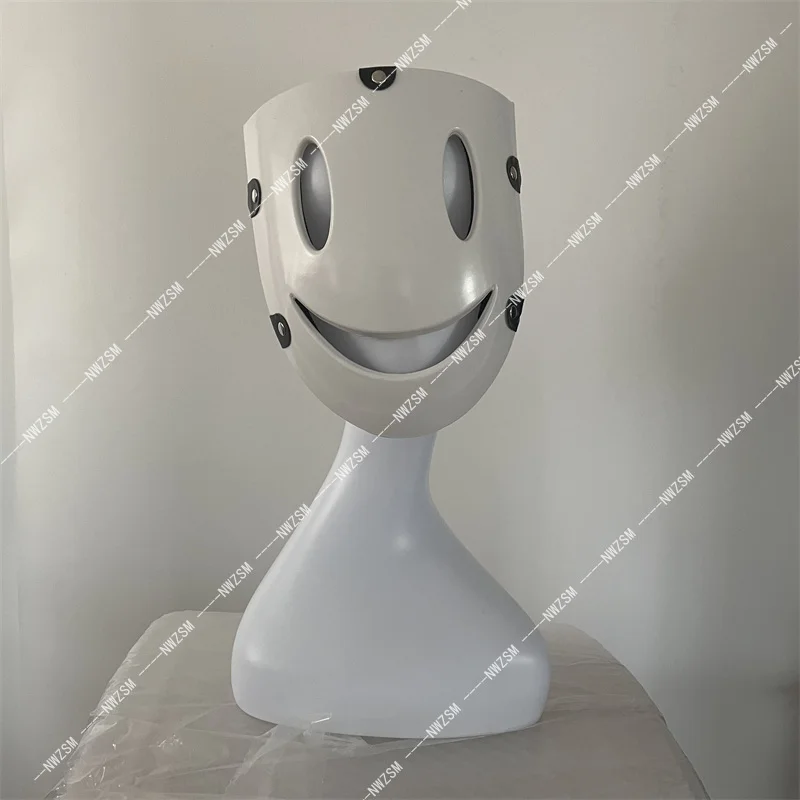 Маска для косплея Tenkuu Shinpan из ПВХ с высокой посадкой белая аниме реквизит костюм