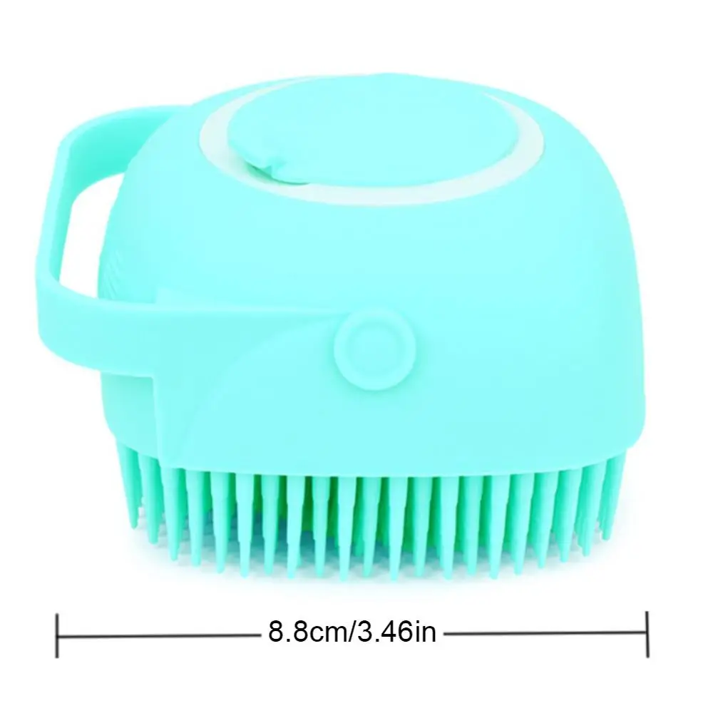 

Creative Magic Silicone Body Scrubber Bathring Body Palm Brush Body Massage Shower With 80ml Shampoo Container Dropshipping CSV