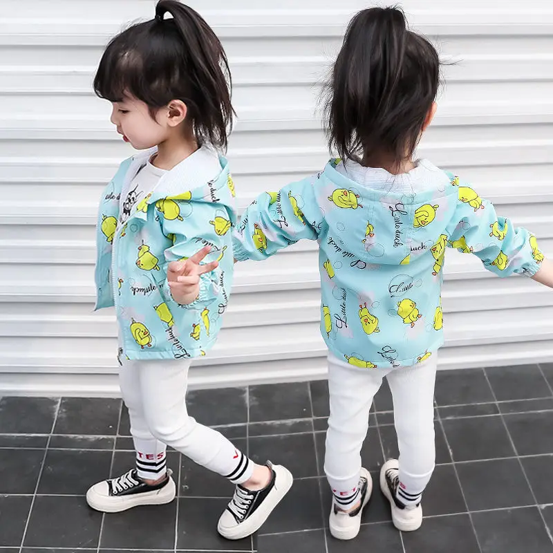 Children'S Wear Girl'S Spring Coat New And Girls' Clothes Windbreaker Top Children's | Детская одежда и обувь