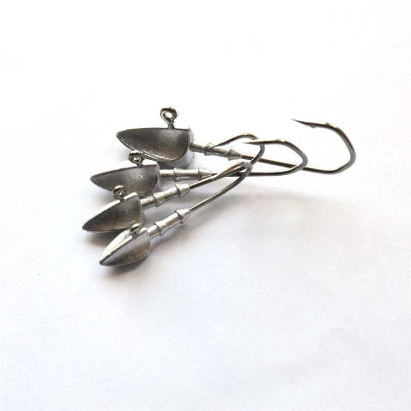 10 шт./компл. колючей Jig Head рыболовный крючок Приманка со свинцовым рыболовный крючок 3,5g 5g 7g 10g 14g 21 г для мягкой червь приманка для карпа на рыбалку крюк