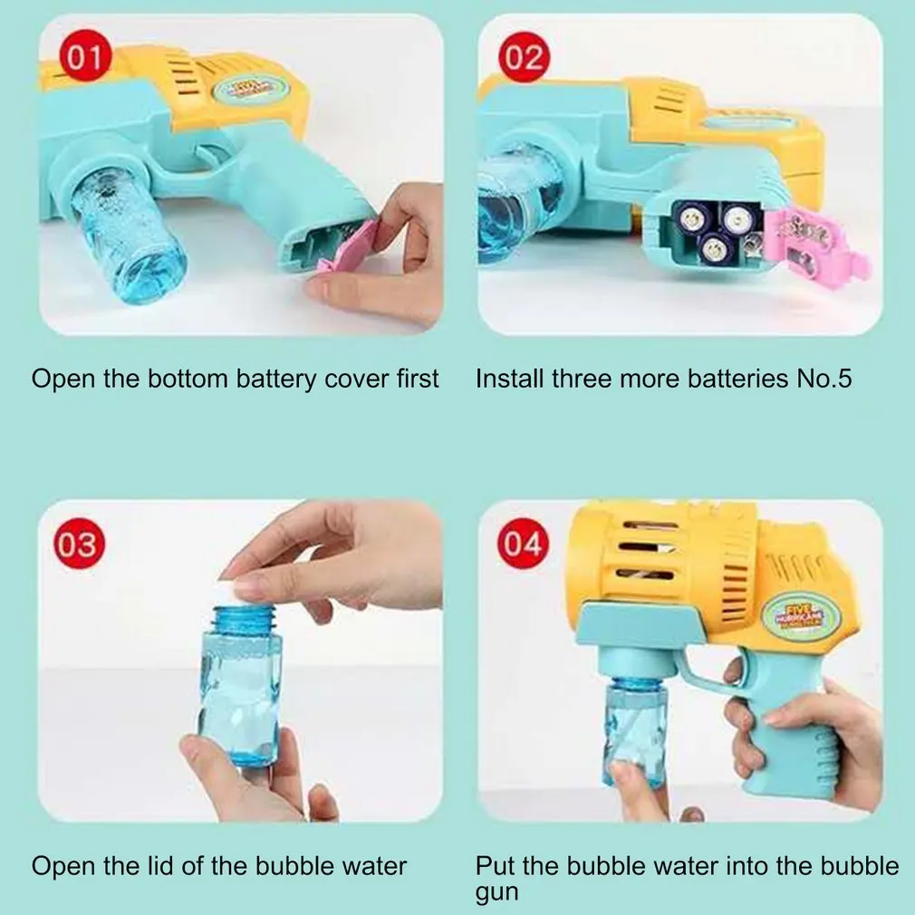 

Summer Magic Bubble Machine Electric Automatic Bubble Blower Maker Birthday Gift For Kids Outdoor Bubble Machine