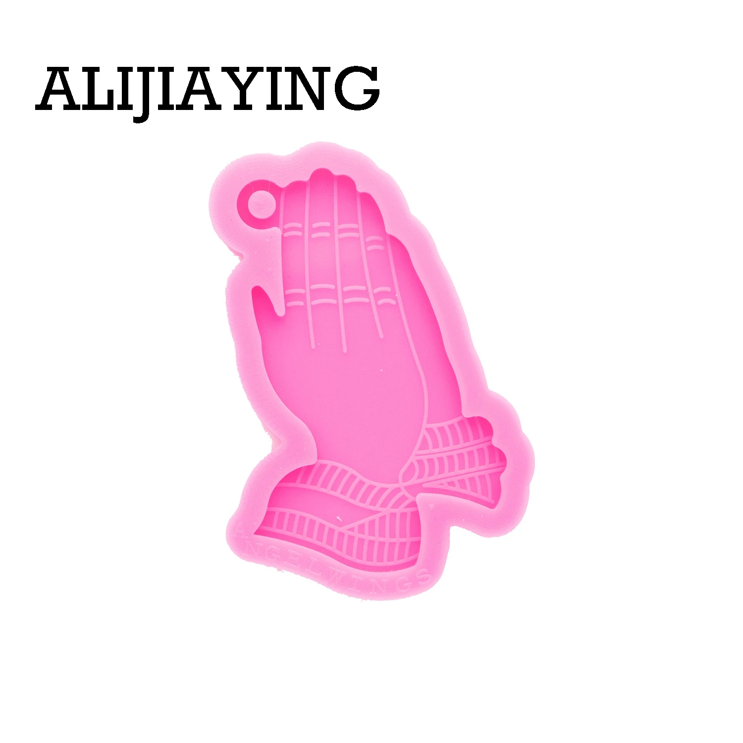 

DY0554 Super Glossy Praying hands Keychain Silicone Mold Epoxy Craft Molds DIY Polymer Clay Resin Crafting Mould Jewelry Tools