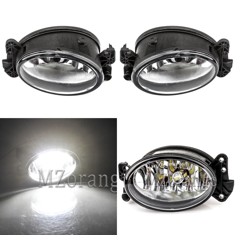 

MIZIAUTO W211 W204 fog light headlight for Mercedes-Benz w204 w211 W164 2002-2009 LED Fog Lights fog lamp DRL Halogen foglight
