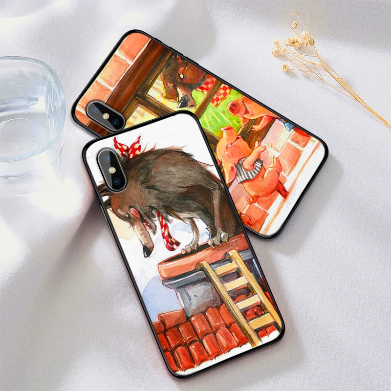 the three little pigs Case For Samsung S7 EDGE S8 S9 PLUS Soft Silicone Cover S10 NOTE 8 9 M10 M20 M30 Coque Funda | Мобильные